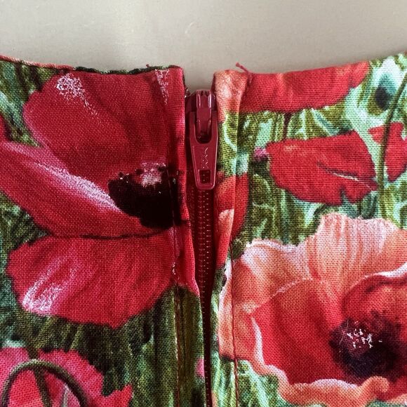 Bernie Dexter Swan Dress Size XS Poppy Floral Print A Line Rockabilly Pockets - Picture 10 of 11